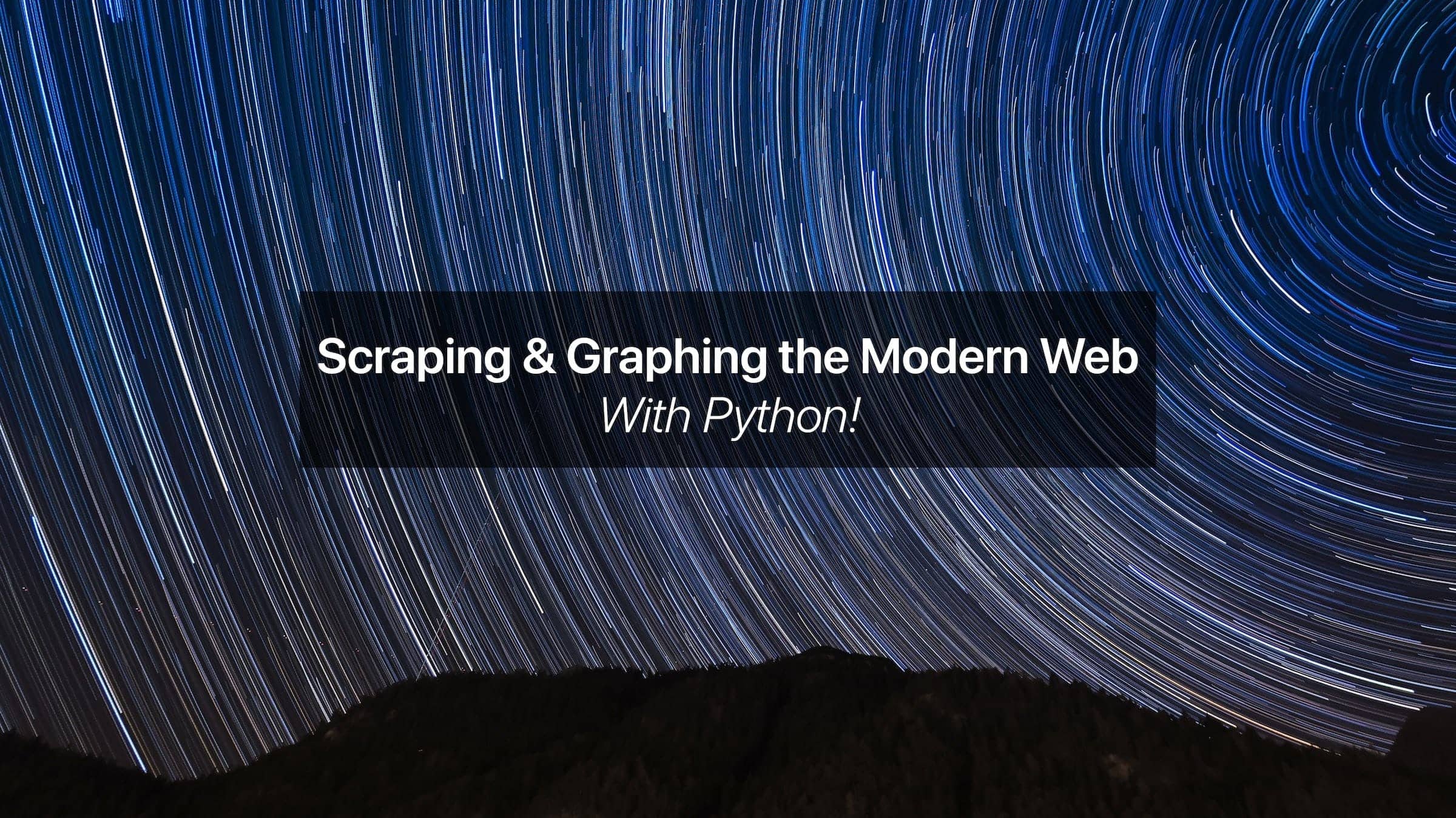 Scraping and Graphing the Web with Python: Part 1